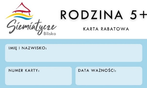 WZÓR KARTY RODZINA 5+ - przód